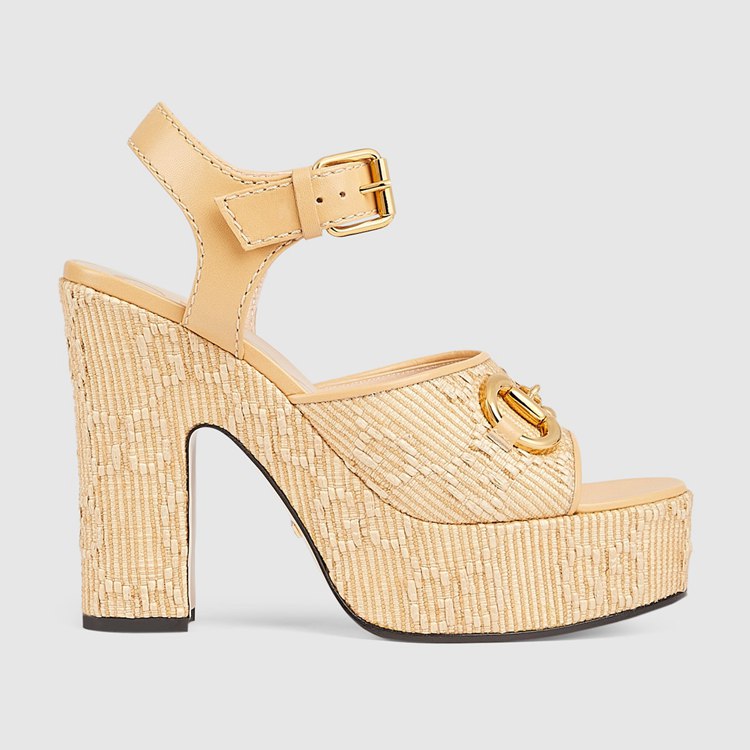 745955.FABZS.9544.001.090.0000.Light Womens Horsebit platform sandal